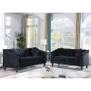 Black Lint Chair Sofa Set